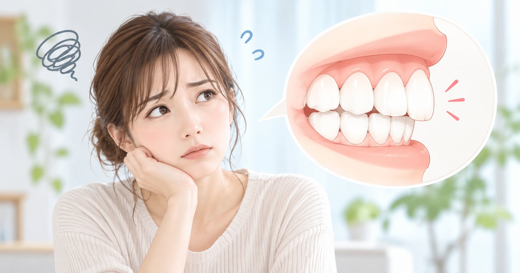 大人の過蓋咬合を放置するとどうなる？受診目安や矯正について